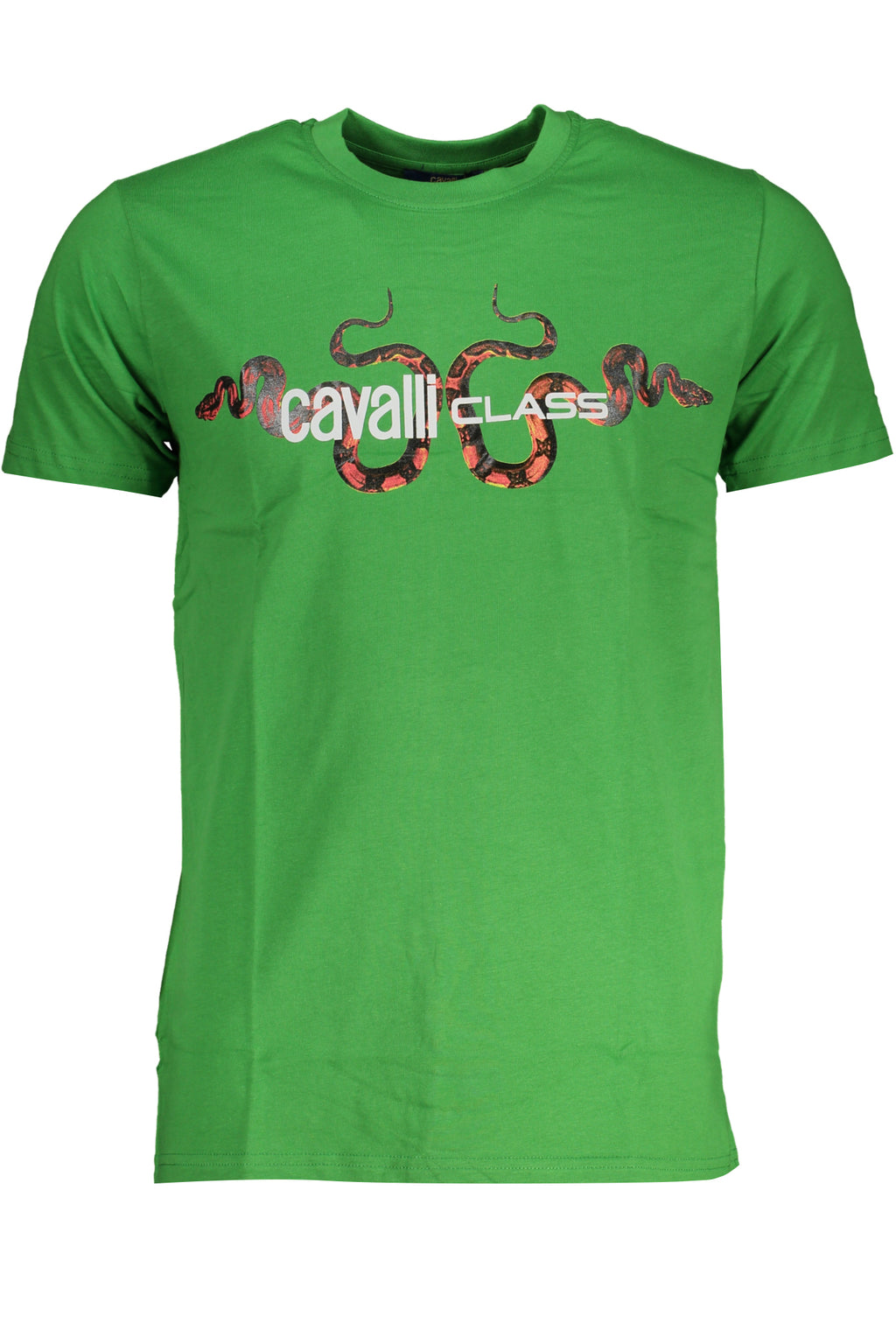 CAMISETA DE MANGA CORTA PARA HOMBRE CAVALLI CLASS VERDE 