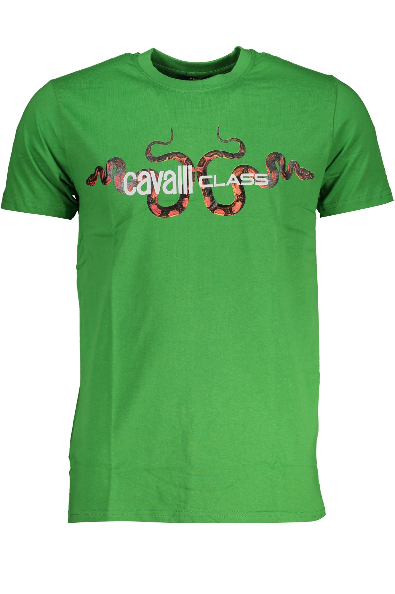 CAMISETA DE MANGA CORTA PARA HOMBRE CAVALLI CLASS VERDE 