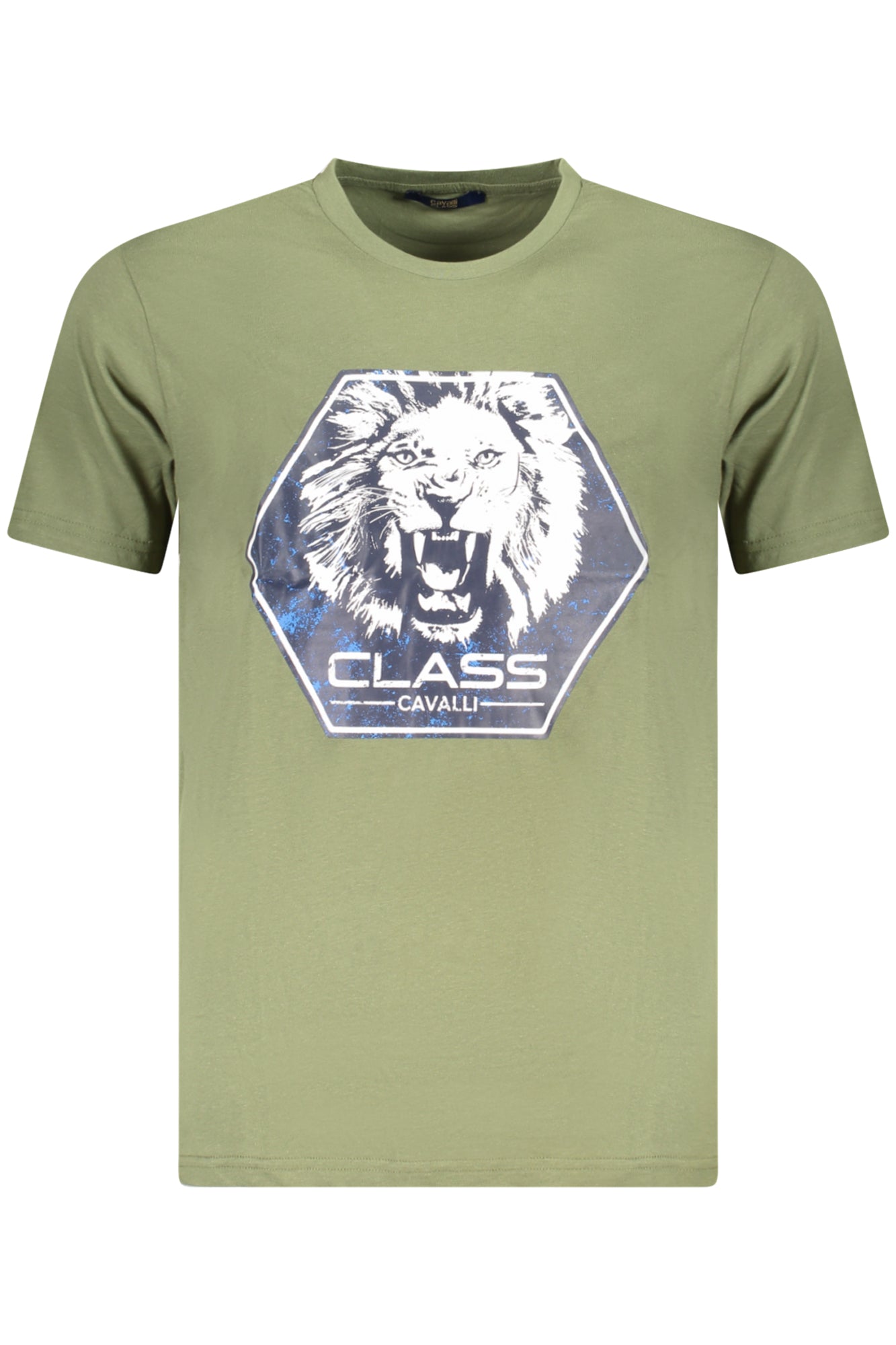 CAMISETA DE MANGA CORTA PARA HOMBRE CAVALLI CLASS VERDE 
