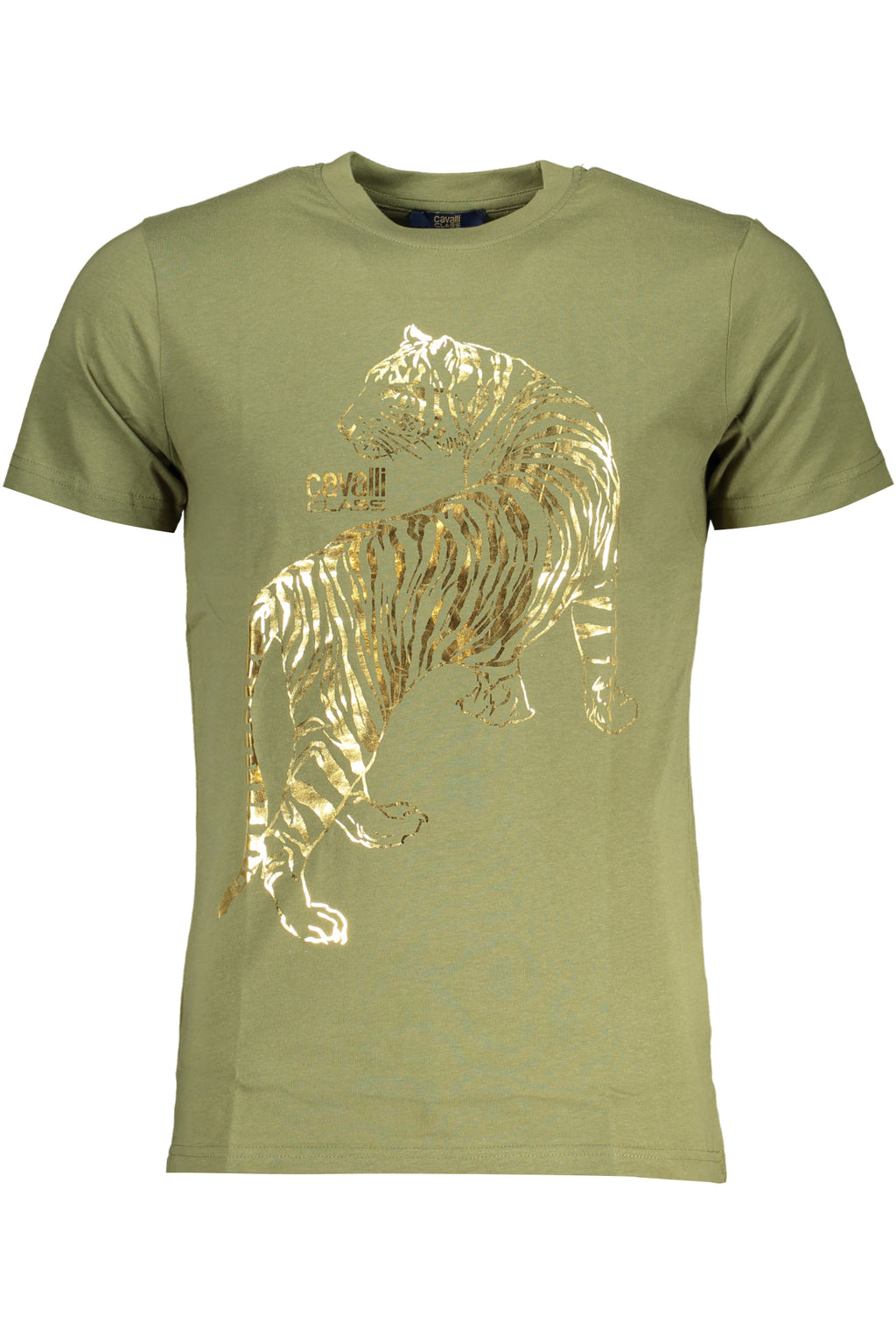 CAMISETA DE MANGA CORTA PARA HOMBRE CAVALLI CLASS VERDE 