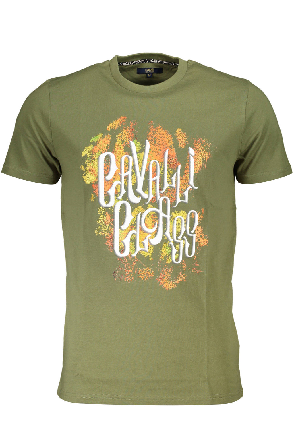 CAMISETA DE MANGA CORTA PARA HOMBRE CAVALLI CLASS VERDE 
