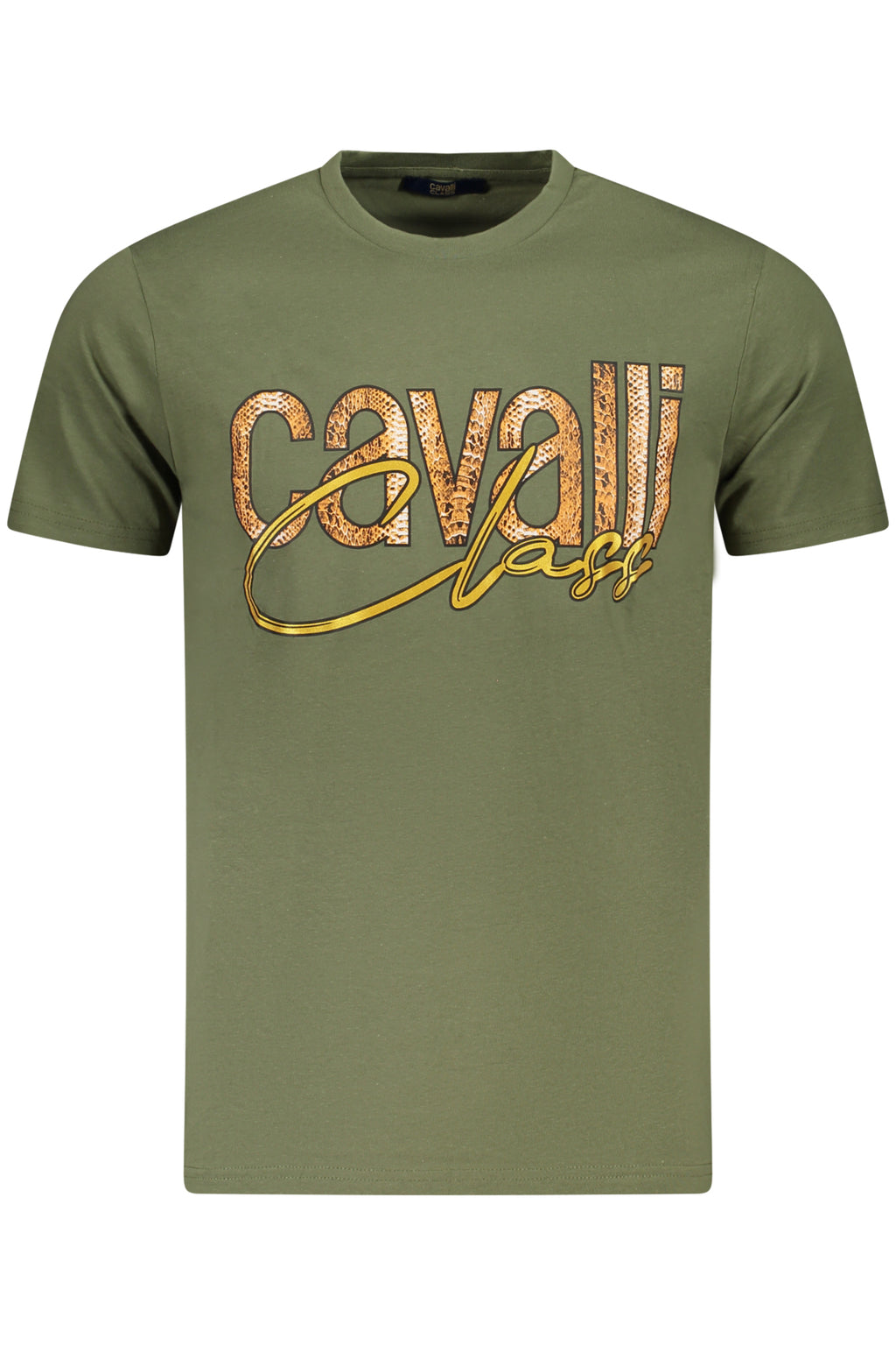 CAMISETA DE MANGA CORTA PARA HOMBRE CAVALLI CLASS VERDE 