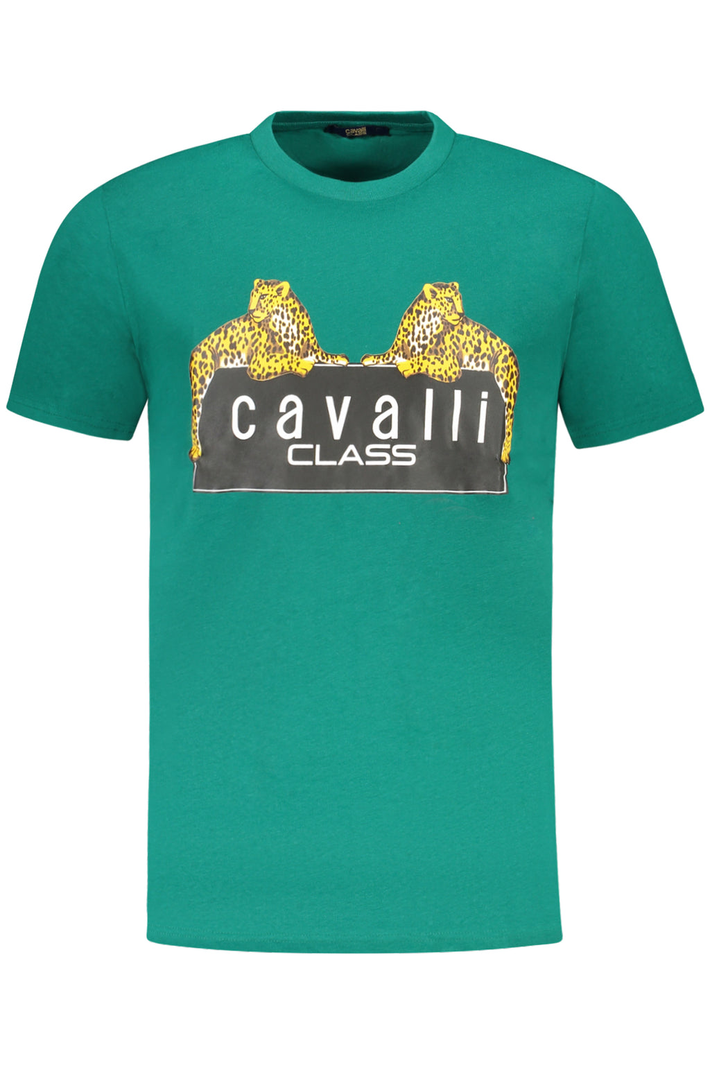 CAMISETA DE MANGA CORTA PARA HOMBRE CAVALLI CLASS VERDE 