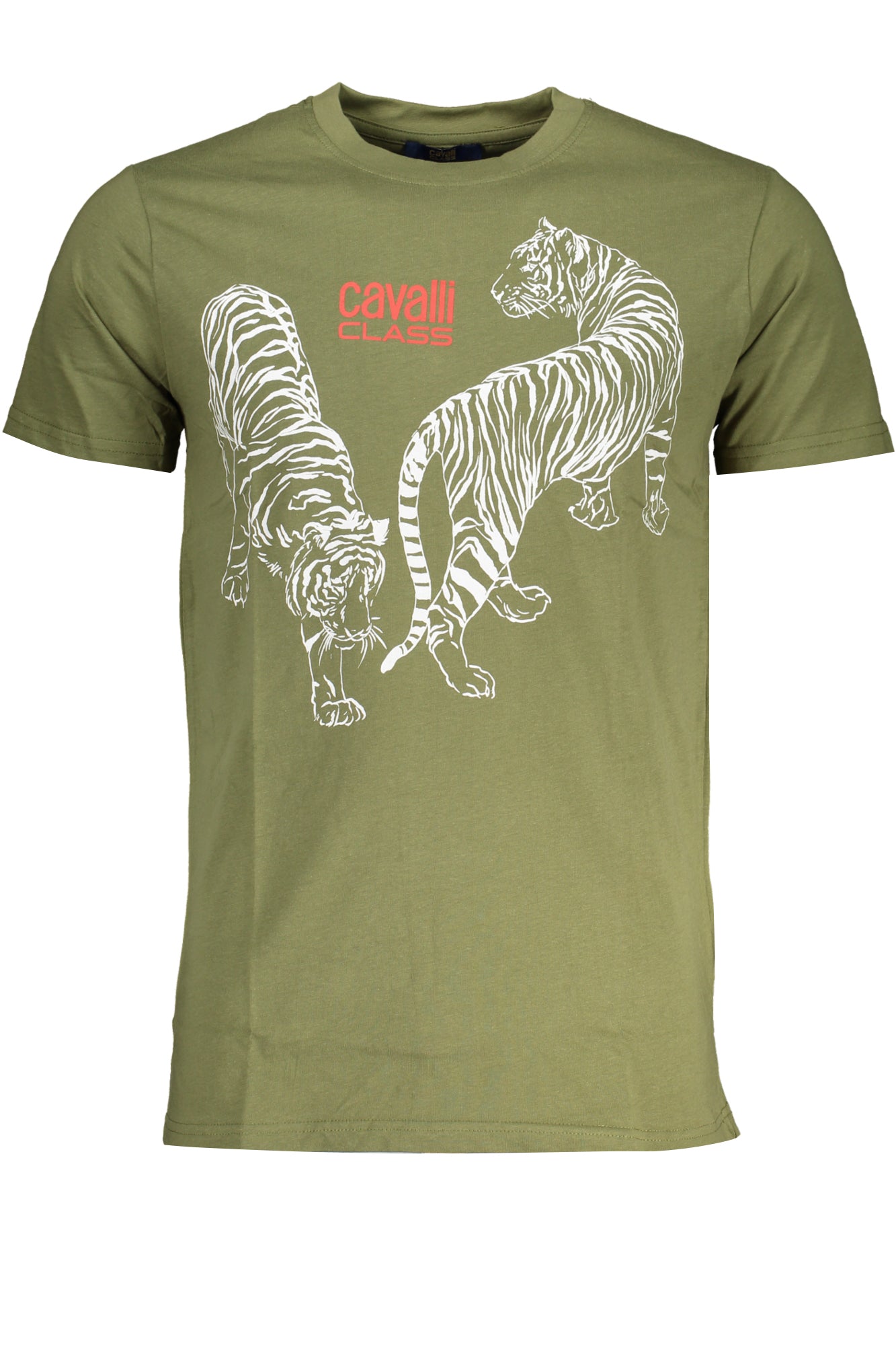 CAMISETA DE MANGA CORTA PARA HOMBRE CAVALLI CLASS VERDE 