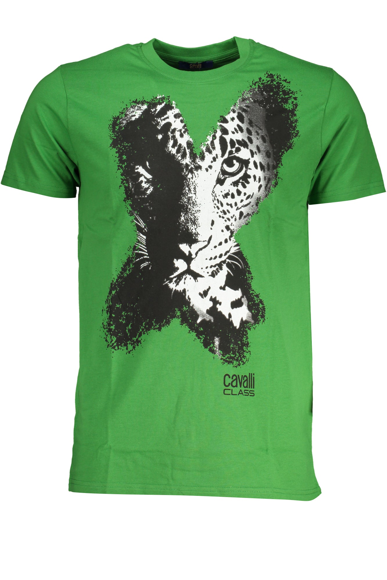 CAMISETA DE MANGA CORTA PARA HOMBRE CAVALLI CLASS VERDE 