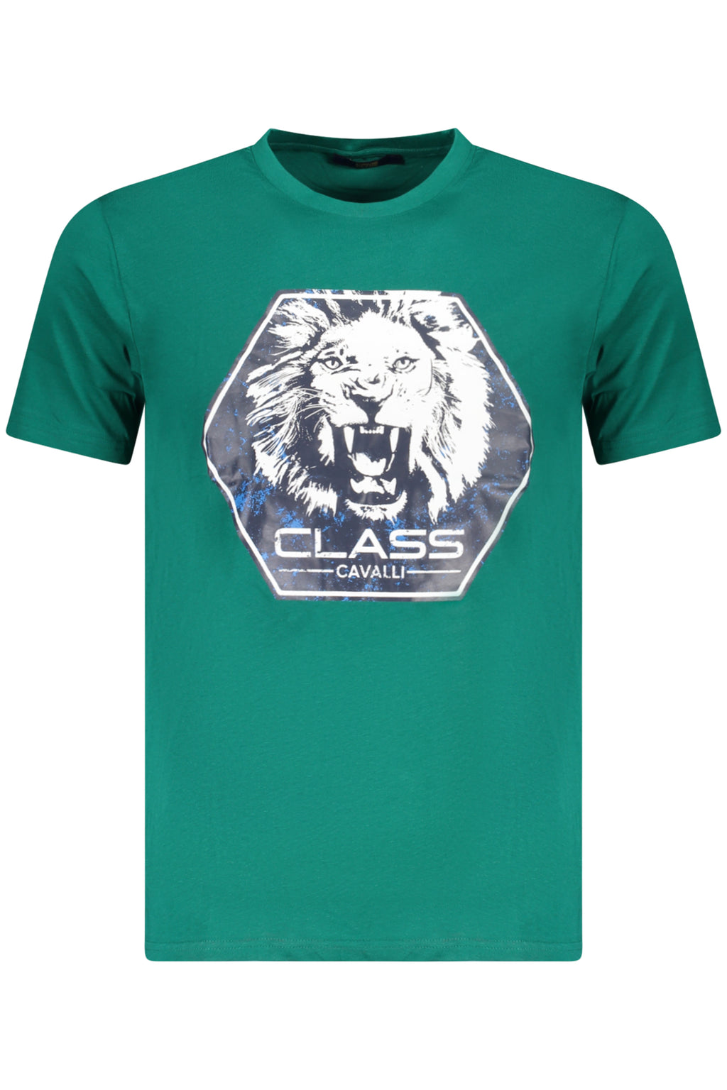 CAMISETA DE MANGA CORTA PARA HOMBRE CAVALLI CLASS VERDE 