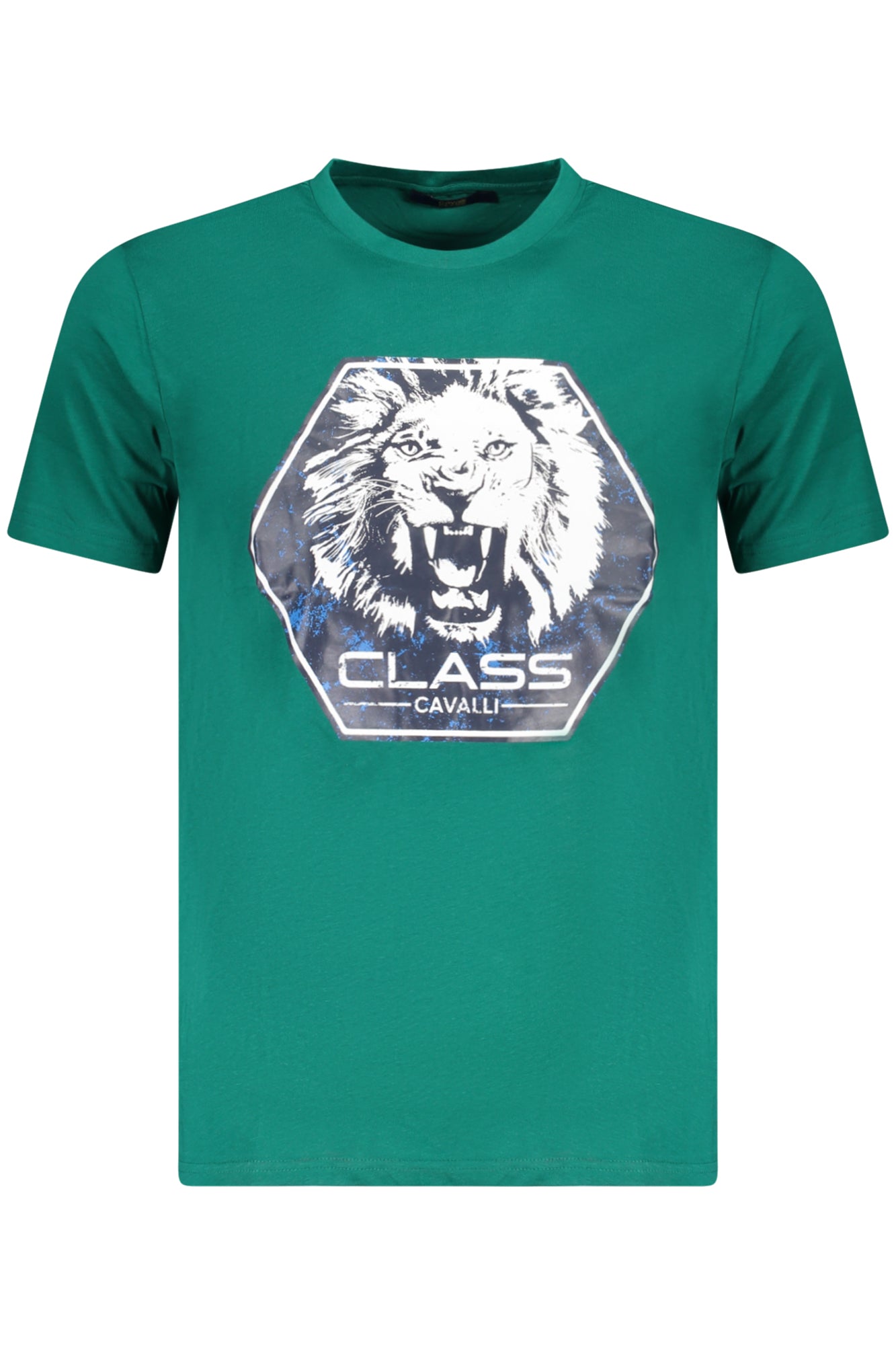 CAMISETA DE MANGA CORTA PARA HOMBRE CAVALLI CLASS VERDE 