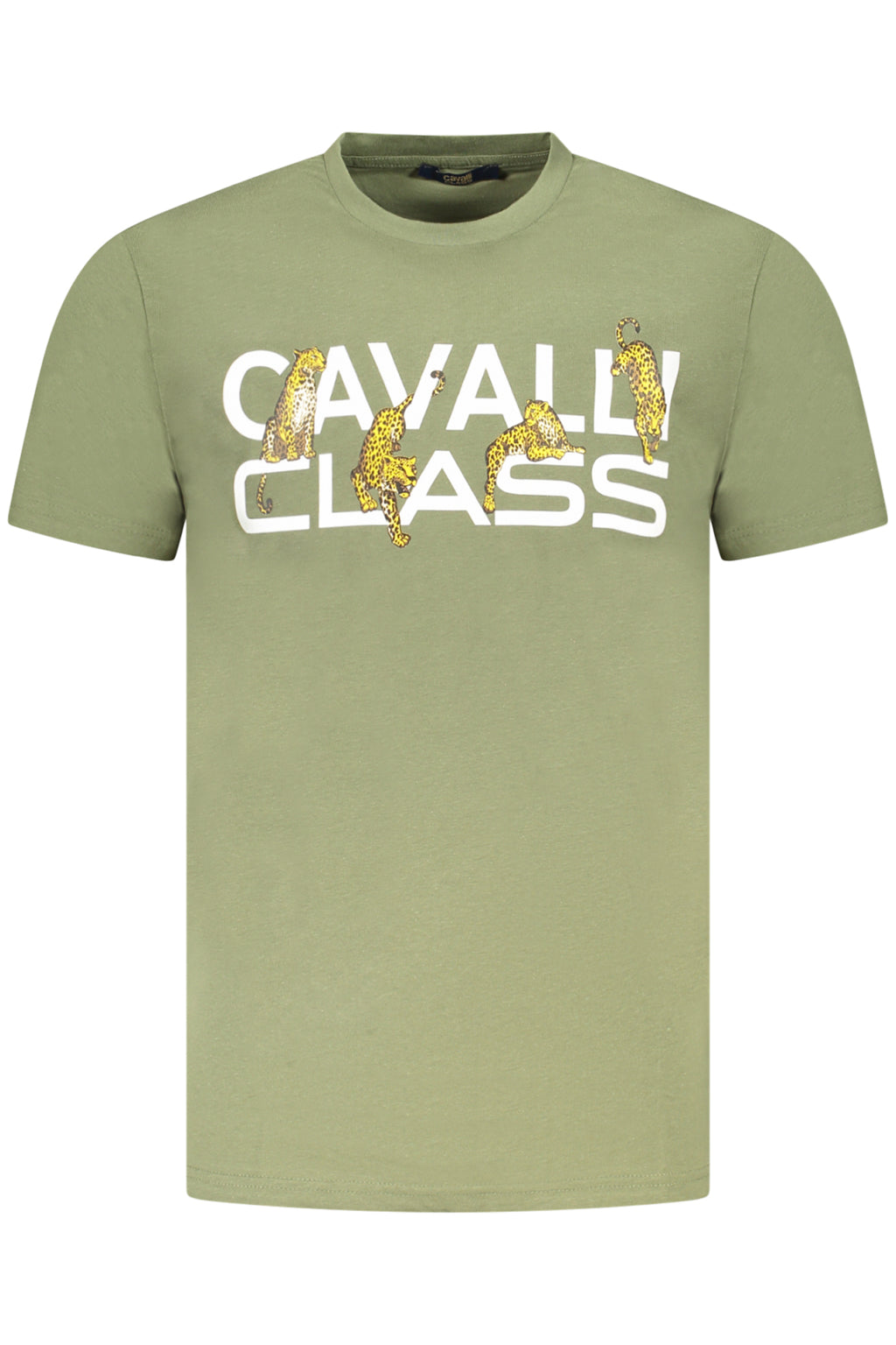 CAMISETA DE MANGA CORTA PARA HOMBRE CAVALLI CLASS VERDE 