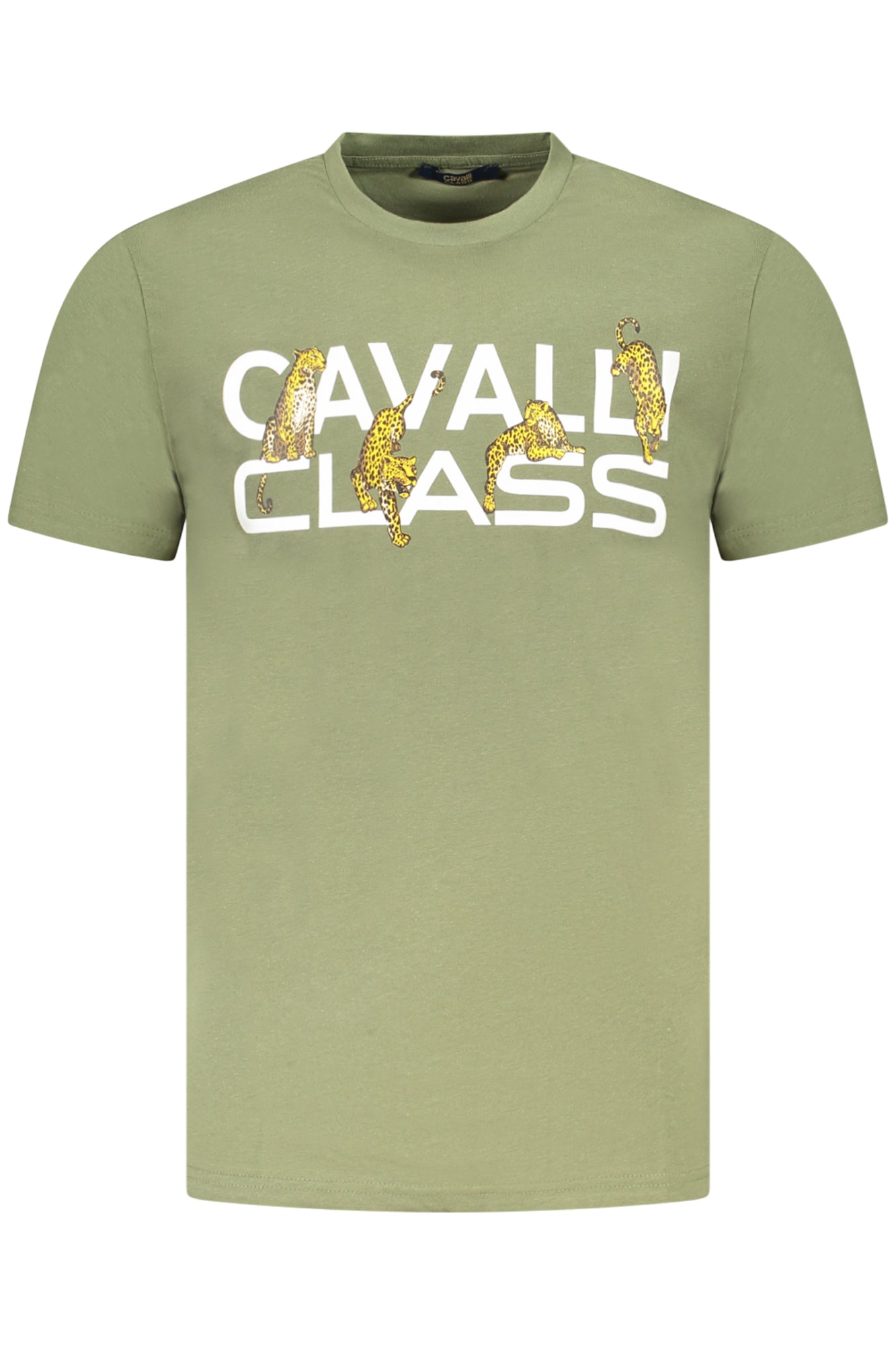 CAMISETA DE MANGA CORTA PARA HOMBRE CAVALLI CLASS VERDE 