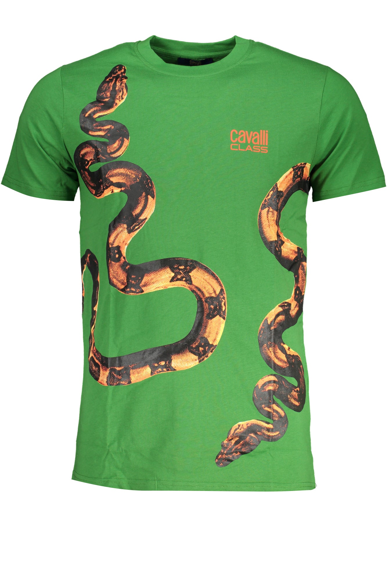 CAMISETA DE MANGA CORTA PARA HOMBRE CAVALLI CLASS VERDE 