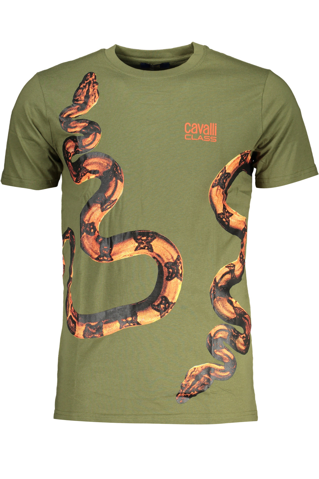 CAMISETA DE MANGA CORTA PARA HOMBRE CAVALLI CLASS VERDE 