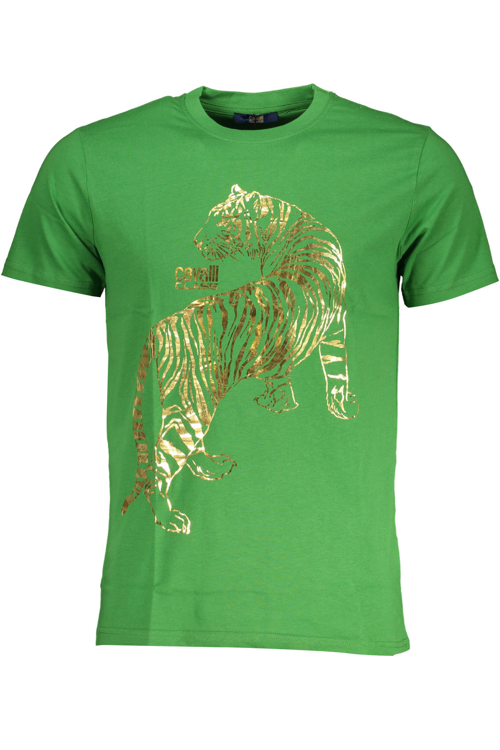 CAMISETA DE MANGA CORTA PARA HOMBRE CAVALLI CLASS VERDE 