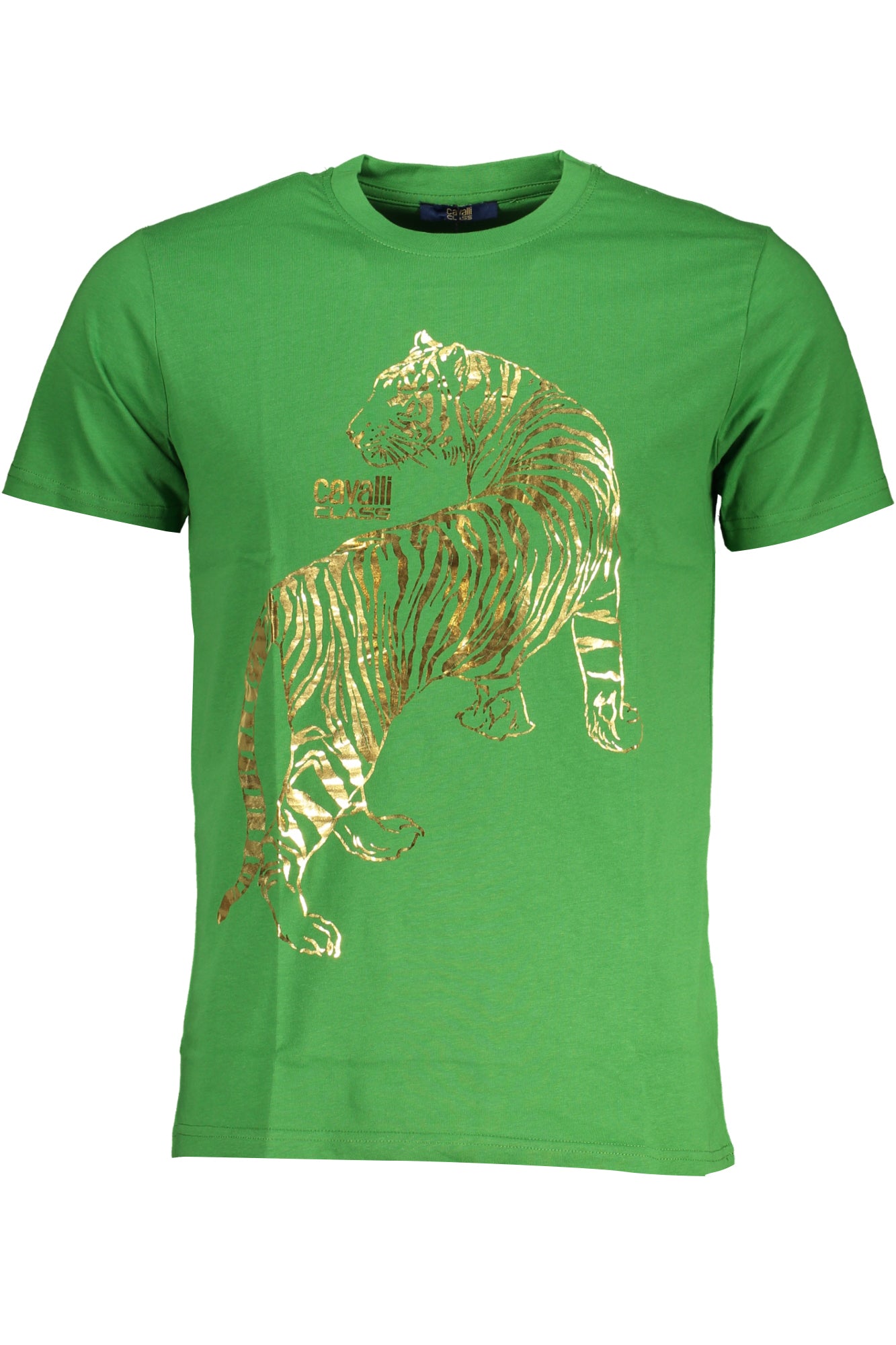 CAMISETA DE MANGA CORTA PARA HOMBRE CAVALLI CLASS VERDE 