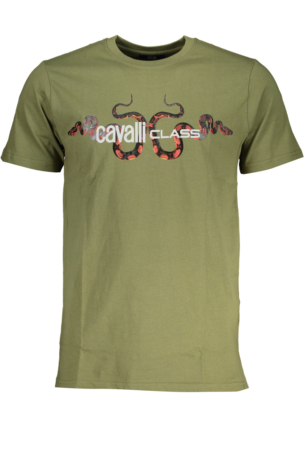 CAMISETA DE MANGA CORTA PARA HOMBRE CAVALLI CLASS VERDE 