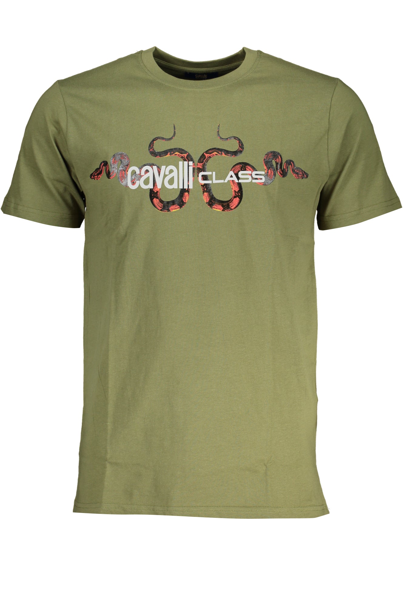 CAMISETA DE MANGA CORTA PARA HOMBRE CAVALLI CLASS VERDE 