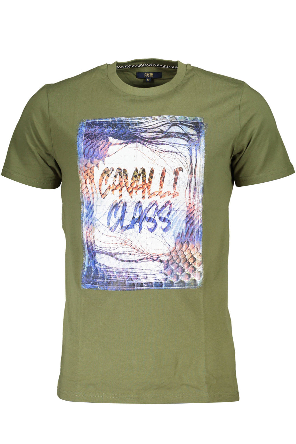 CAMISETA DE MANGA LARGA CAVALLI CLASS PARA HOMBRE VERDE 
