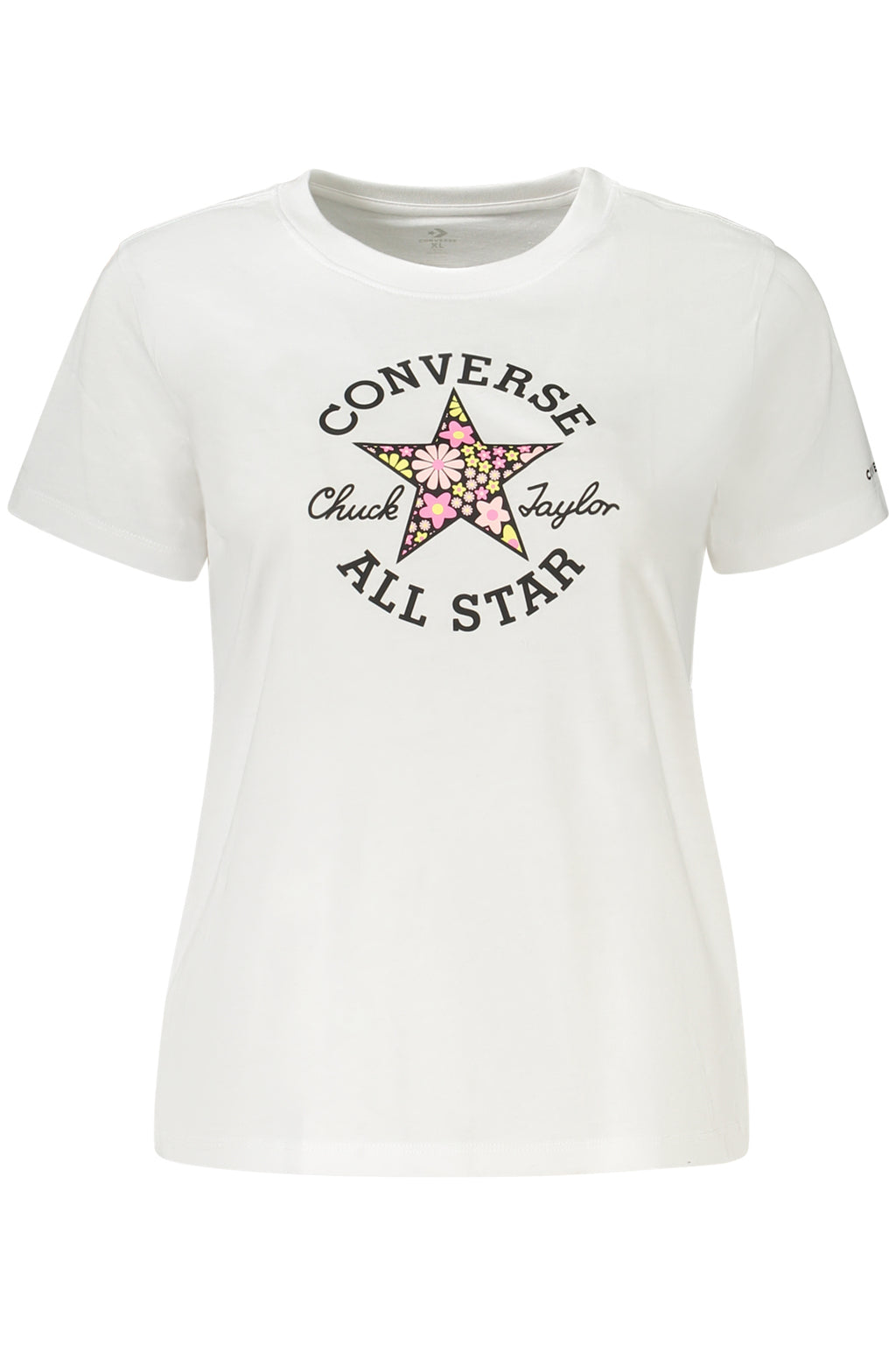 Converse Girls' Short-Sleeved T-SHIRT, White 
