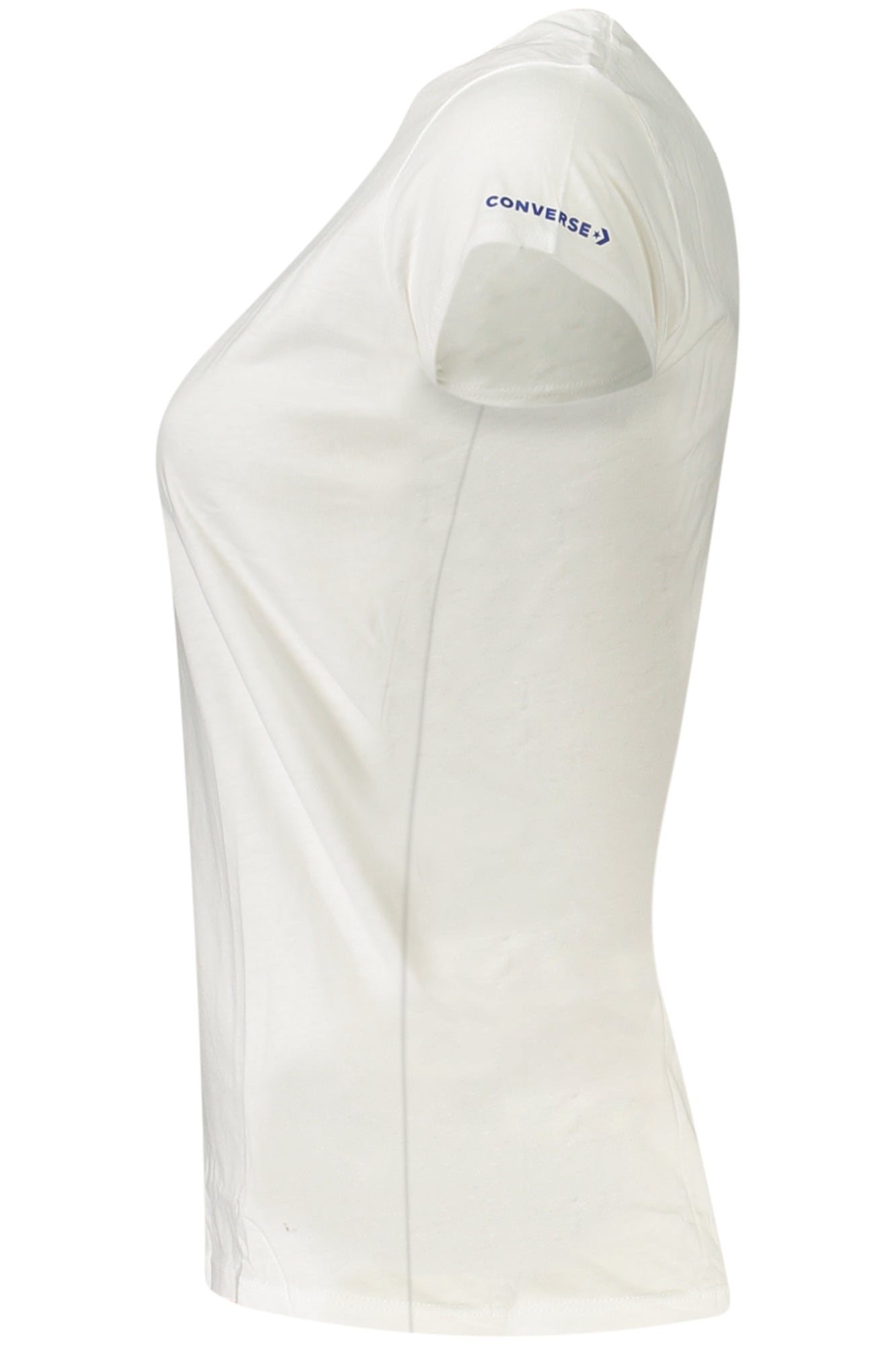 CONVERSE T-SHIRT MANICHE CORTE BAMBINA BIANCO