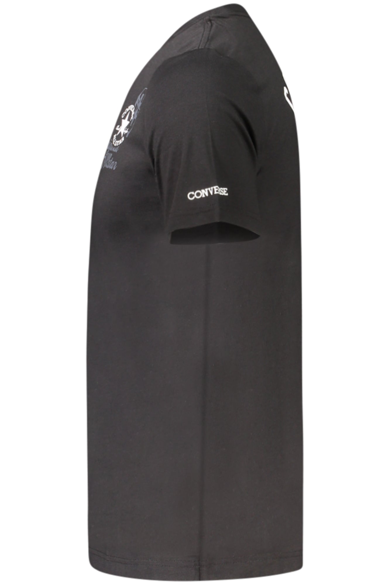 CONVERSE T-SHIRT MANICHE CORTE BAMBINO NERO