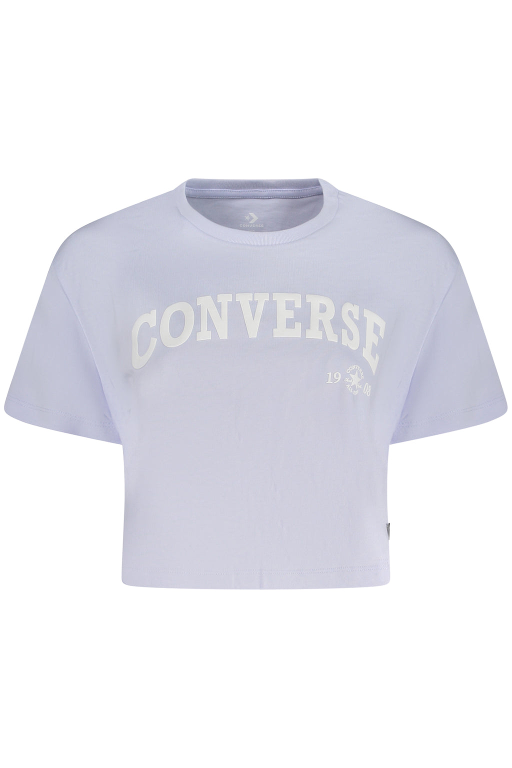 CAMISETA CONVERSE DE MANGA CORTA MORADA PARA MUJER 