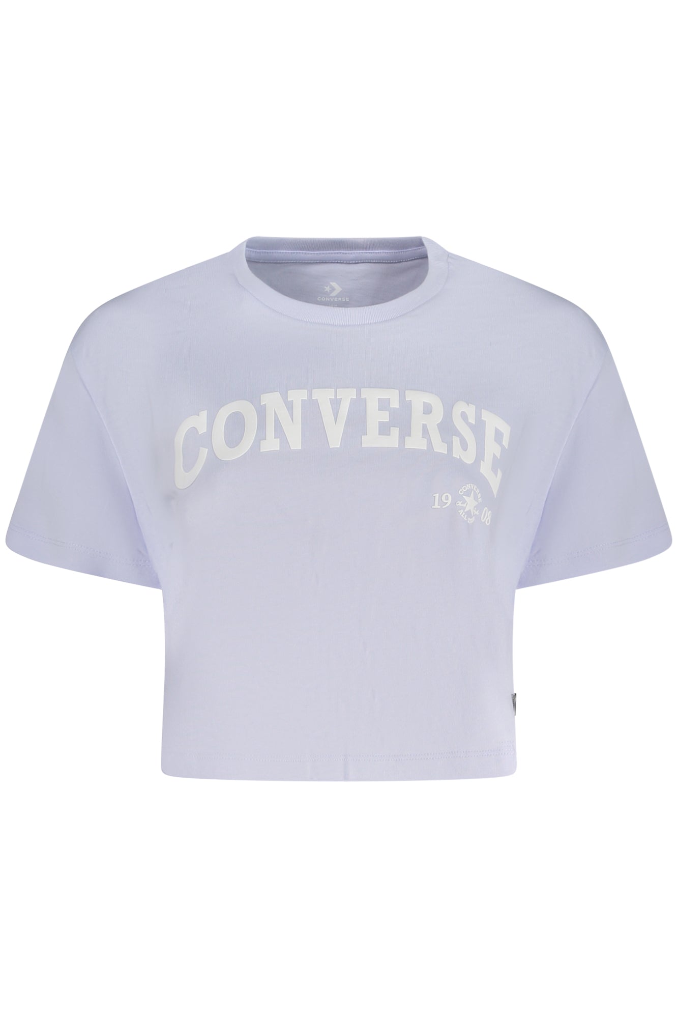 CAMISETA CONVERSE DE MANGA CORTA MORADA PARA MUJER 
