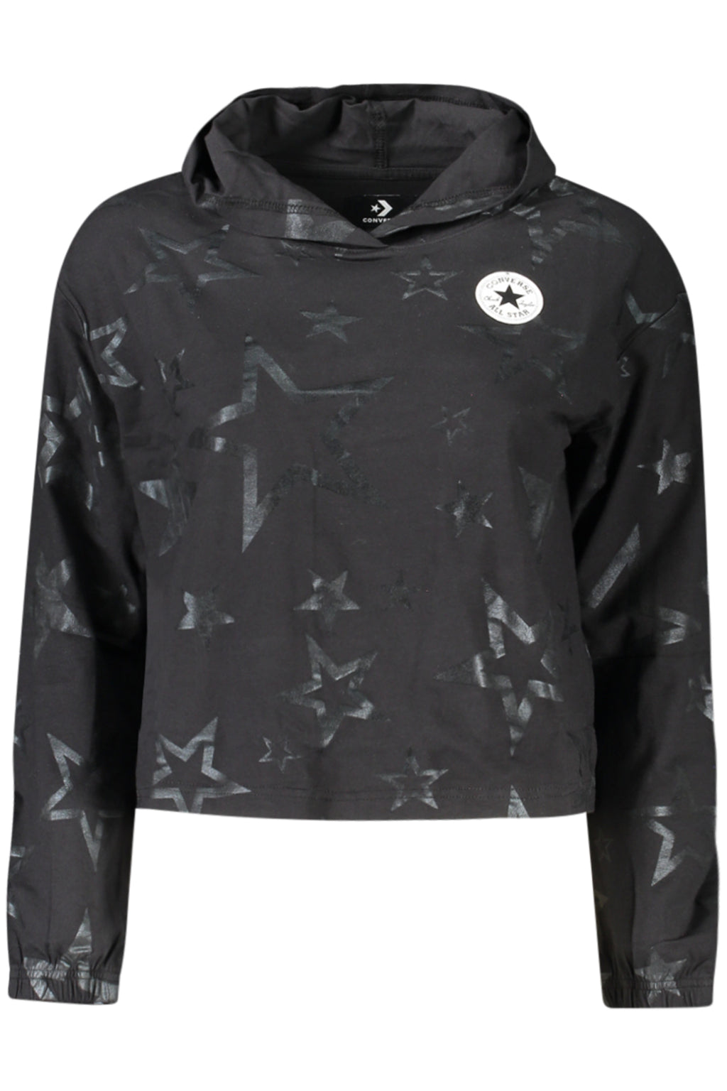 CONVERSE T-SHIRT MANICHE LUNGHE BAMBINA NERO