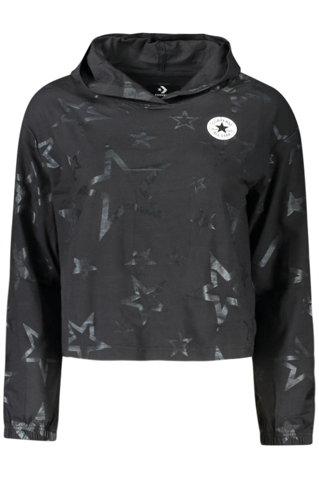 CONVERSE T-SHIRT MANICHE LUNGHE BAMBINA NERO