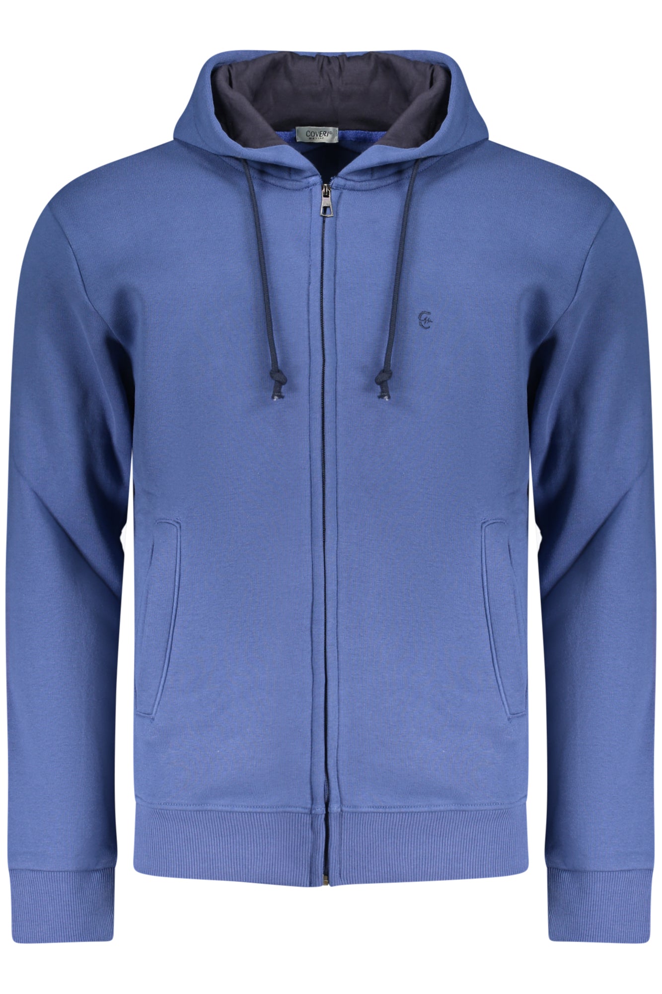COVERI MOVING FELPA CON ZIP UOMO BLU