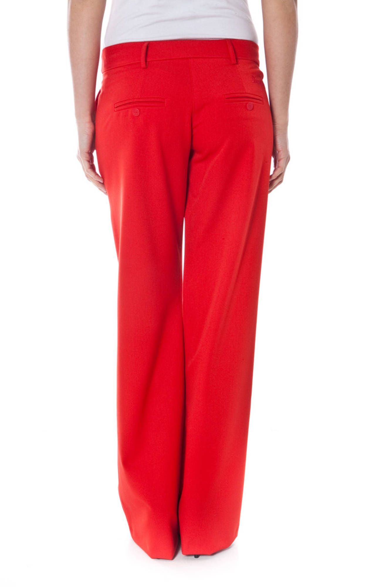 DENNY ROSE WOMEN'S RED TROUSERS 