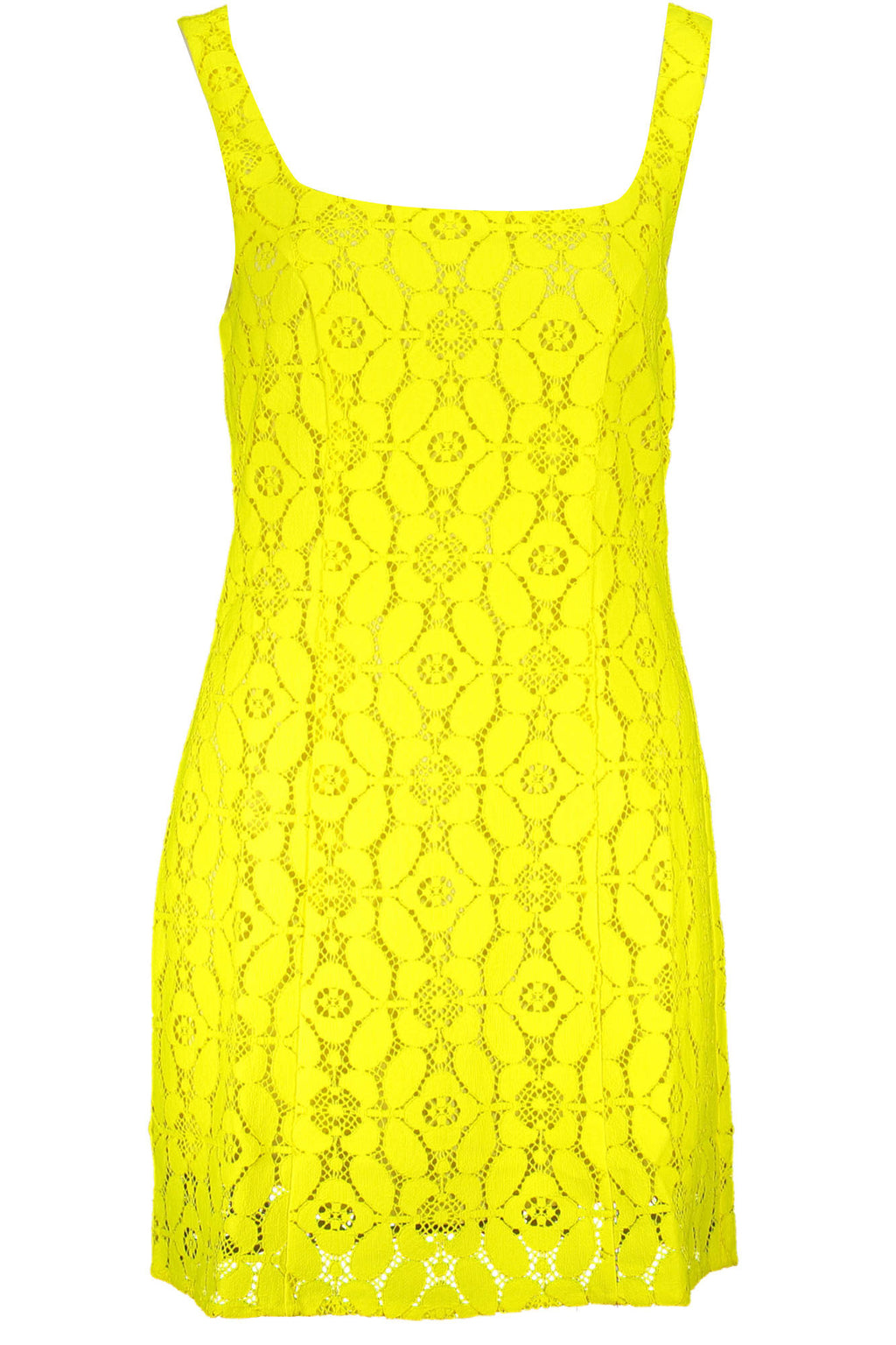 DESIGUAL SHORT DRESS FOR WOMEN IN YELLOW 