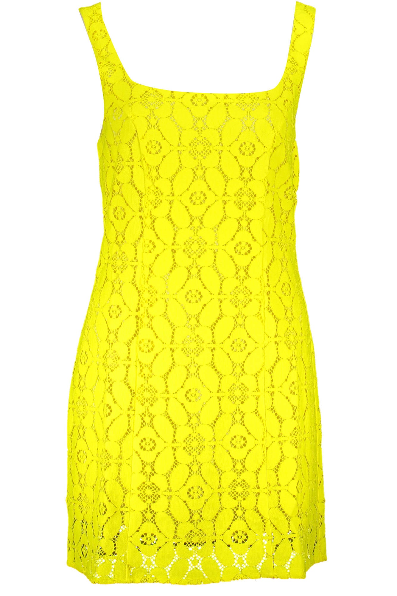 DESIGUAL SHORT DRESS FOR WOMEN IN YELLOW 