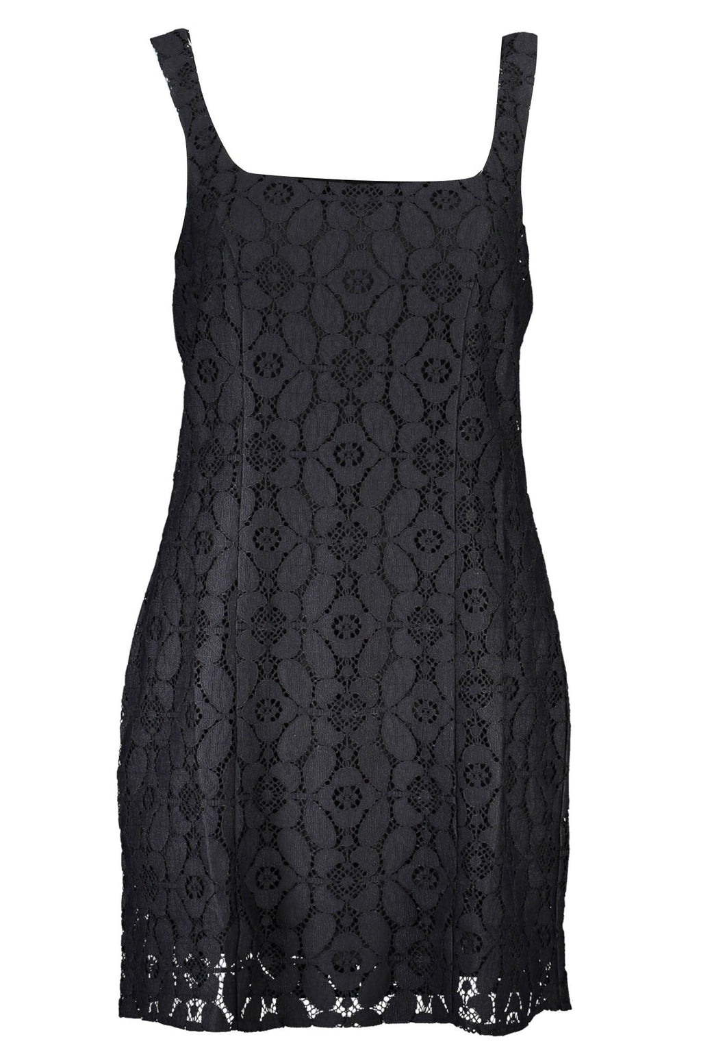 DESIGUAL WOMEN'S SHORT BLACK DRESS 