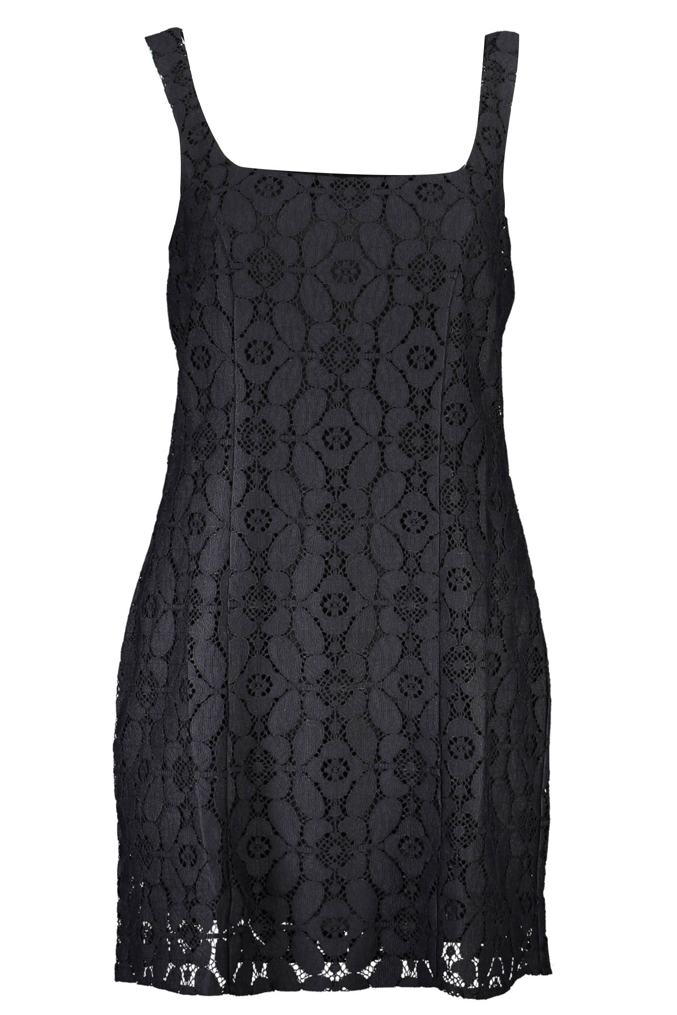 DESIGUAL WOMEN'S SHORT BLACK DRESS 