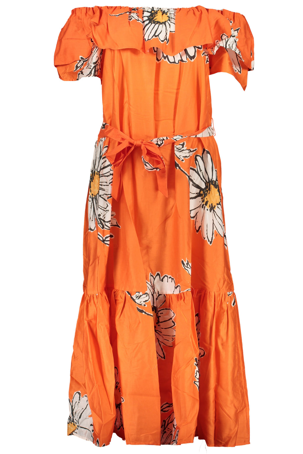 DESIGUAL WOMEN'S LONG DRESS ORANGE 
