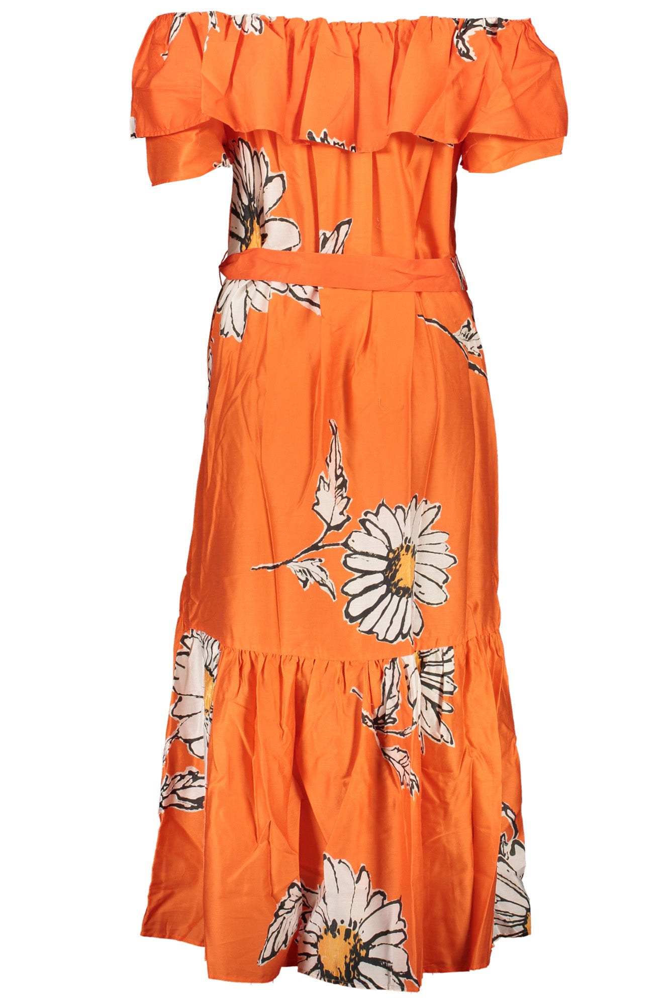 DESIGUAL WOMEN'S LONG DRESS ORANGE 