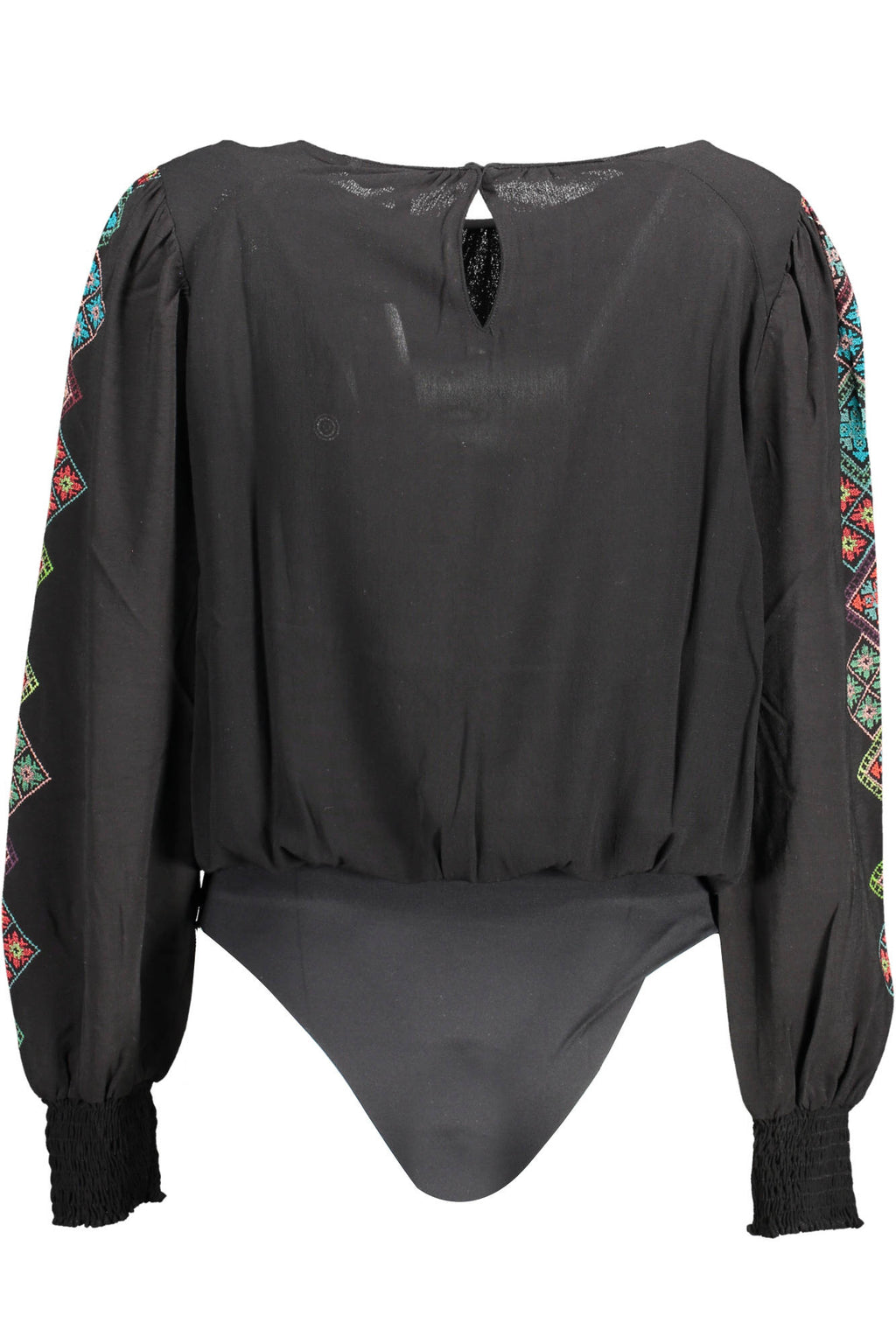 Body de manga larga para mujer Desigual negro 