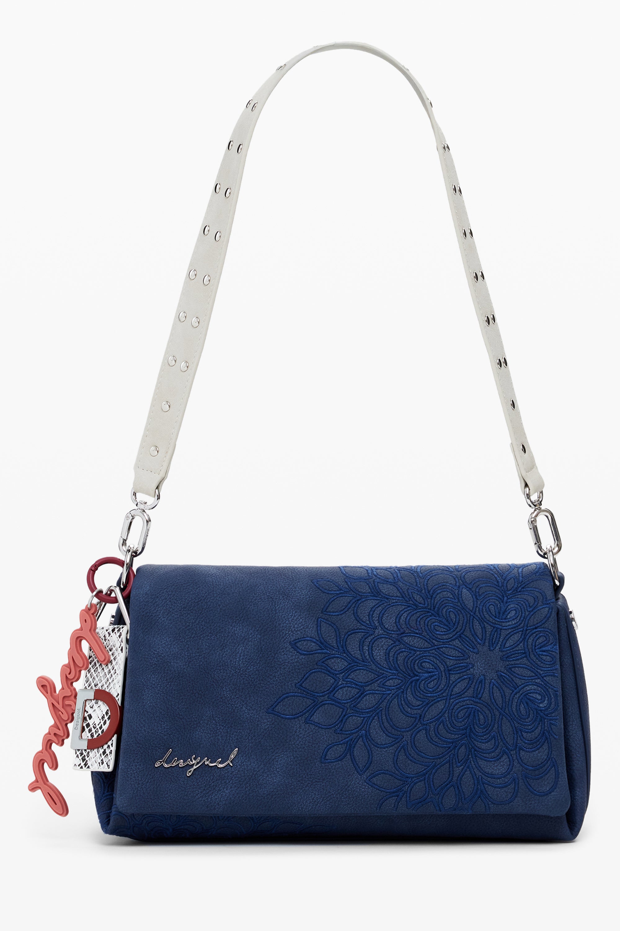 BOLSO AZUL DE MUJER DESIGUAL 