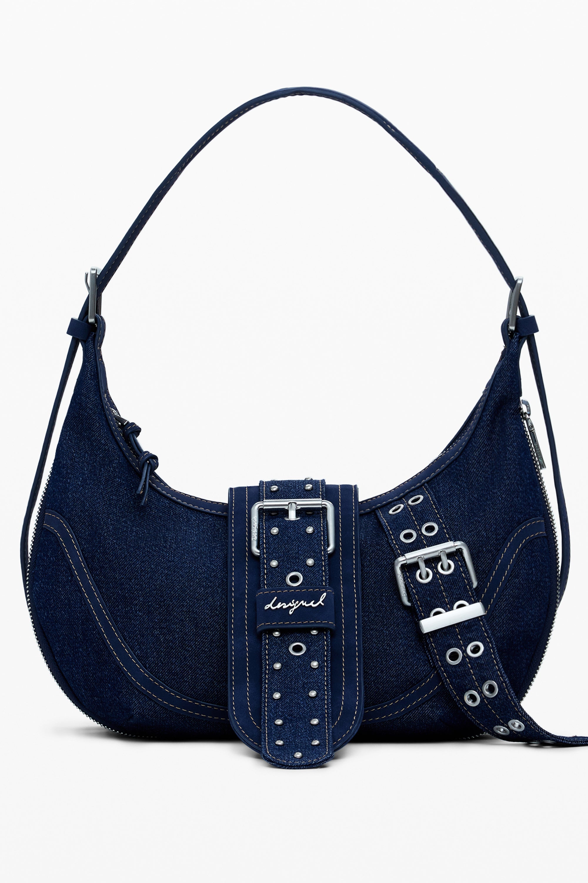 BOLSO AZUL DE MUJER DESIGUAL 