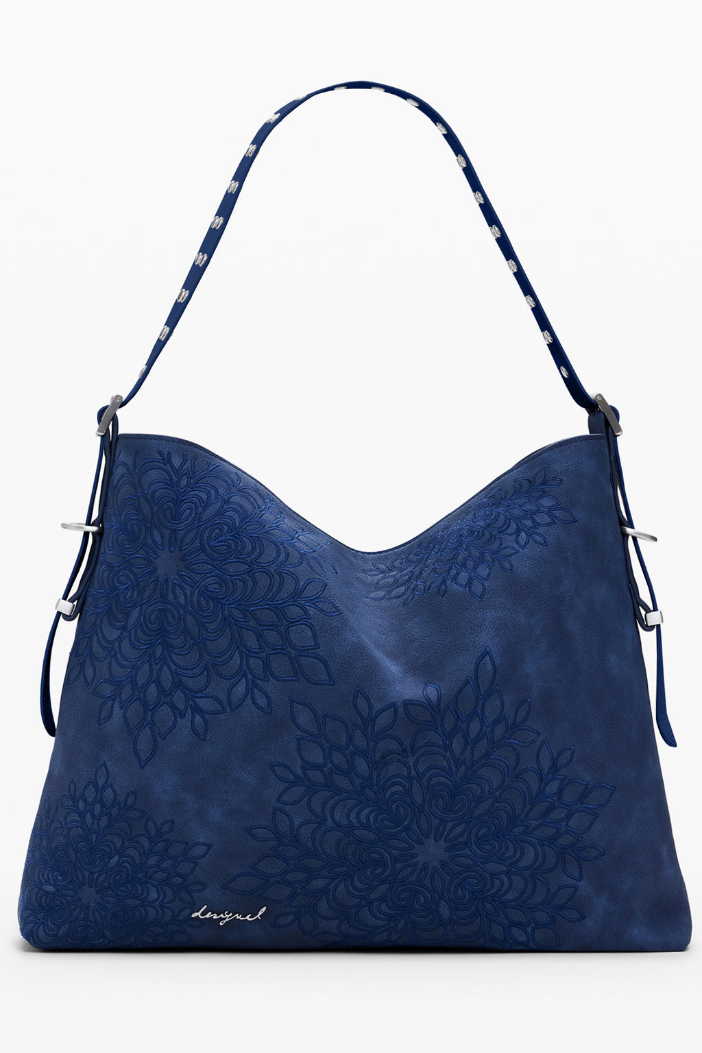 BOLSO AZUL DE MUJER DESIGUAL 