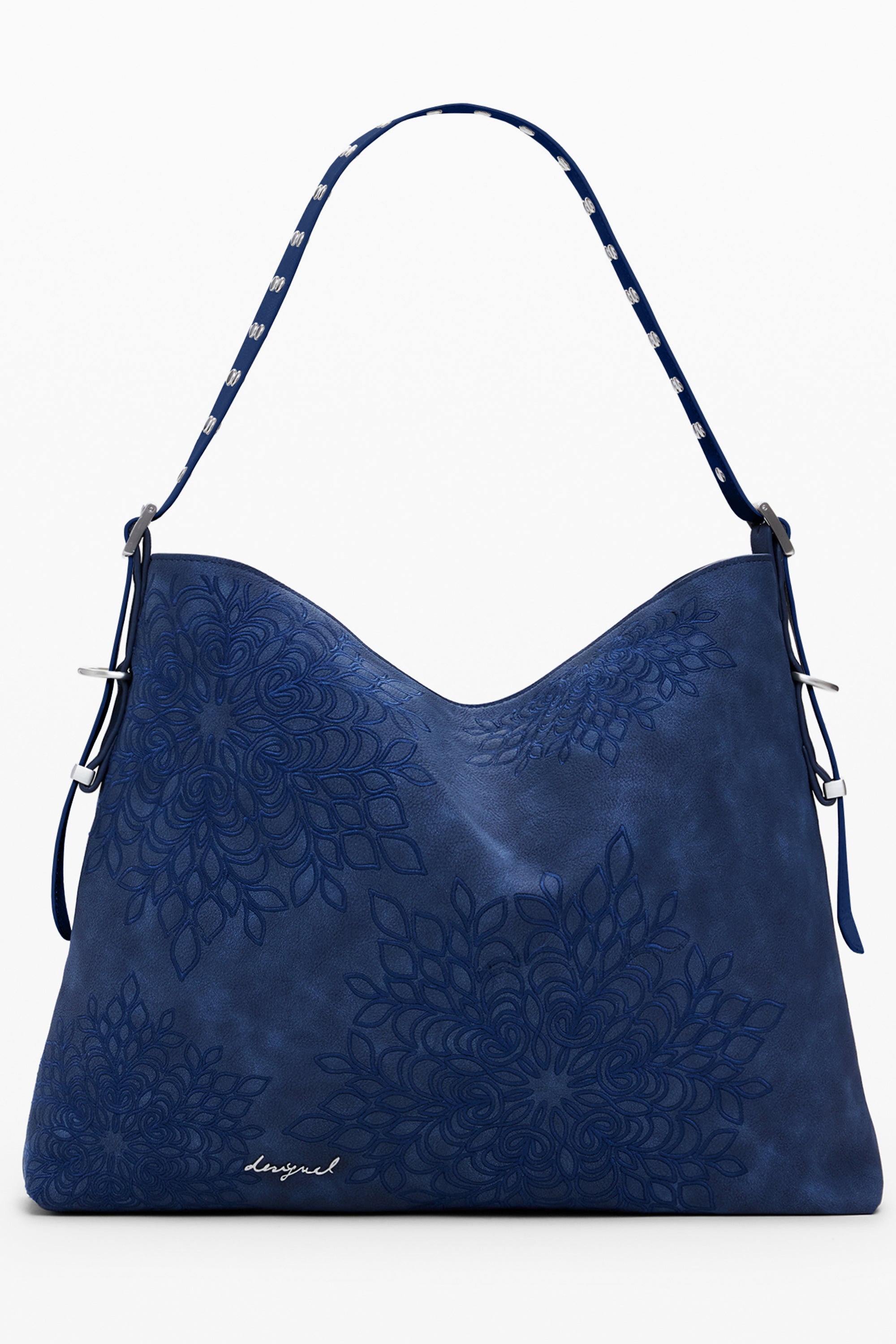 BOLSO AZUL DE MUJER DESIGUAL 
