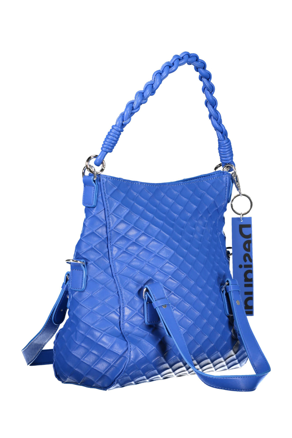 BOLSO AZUL DE MUJER DESIGUAL 