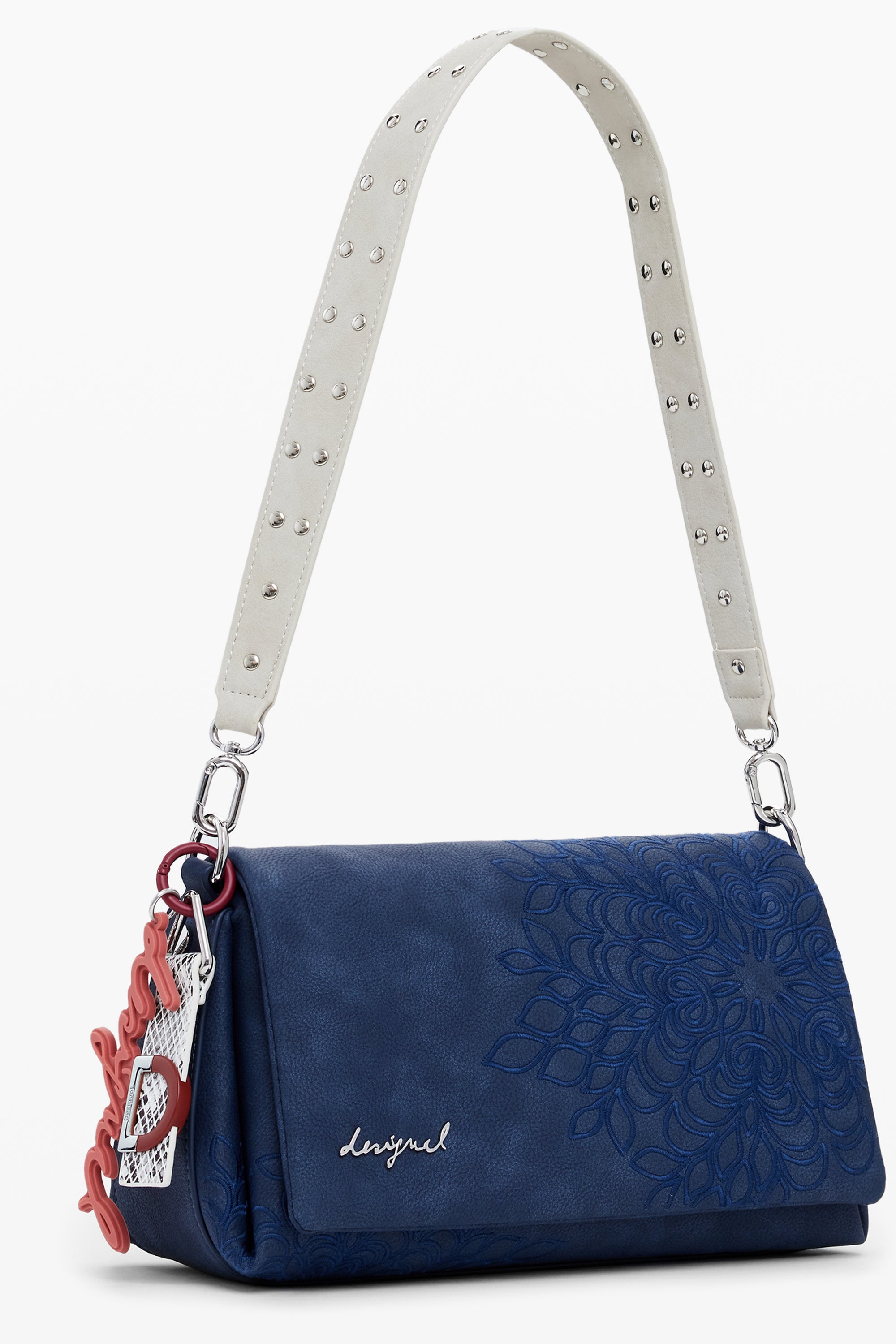 BOLSO AZUL DE MUJER DESIGUAL 