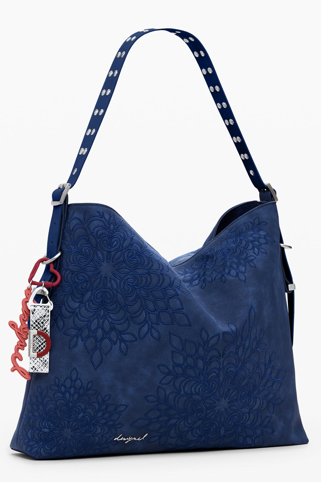 BOLSO AZUL DE MUJER DESIGUAL 