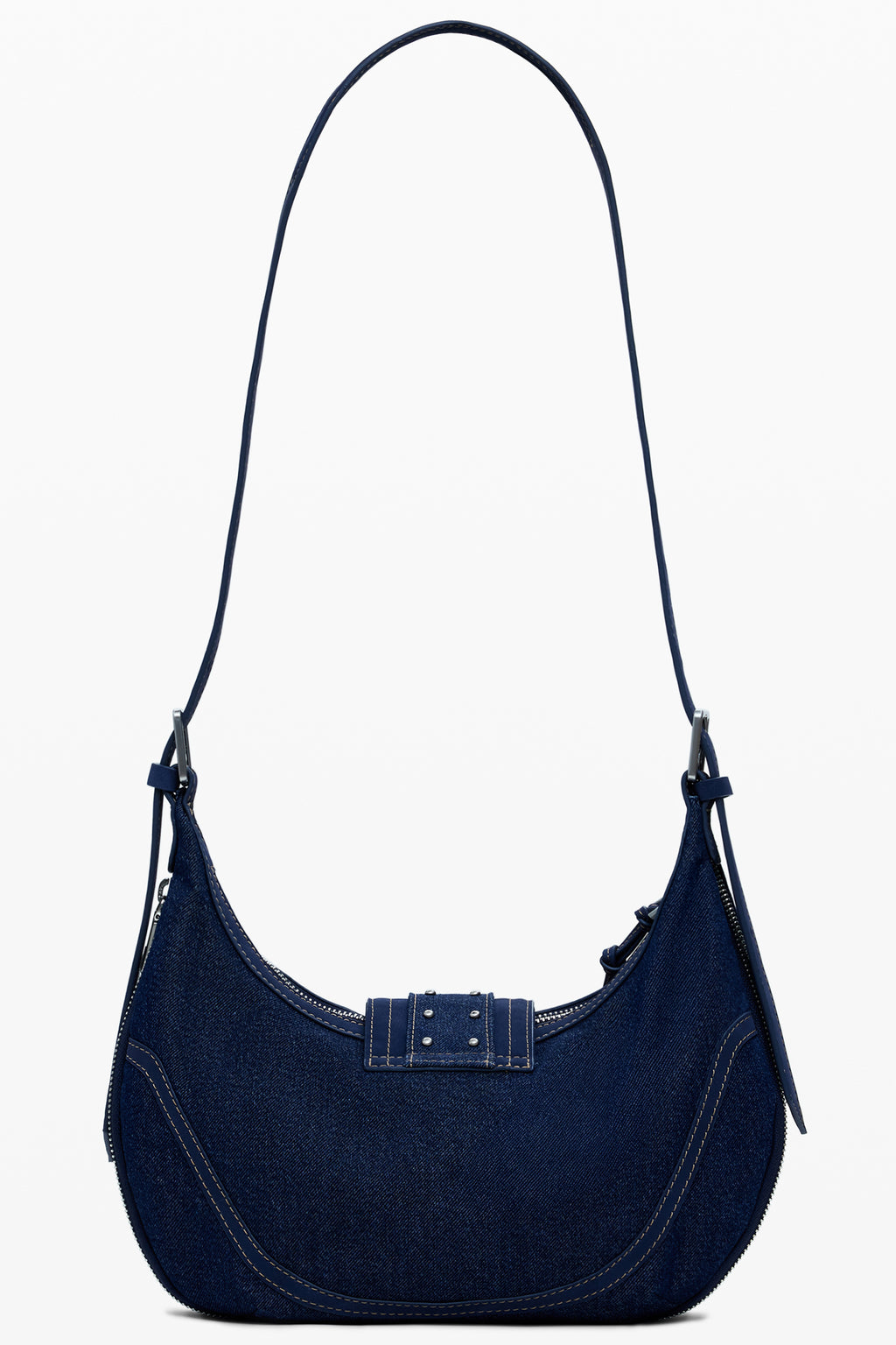 BOLSO AZUL DE MUJER DESIGUAL 