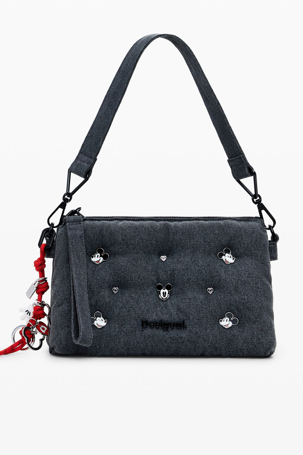 BOLSO GRIS DE MUJER DESIGUAL 