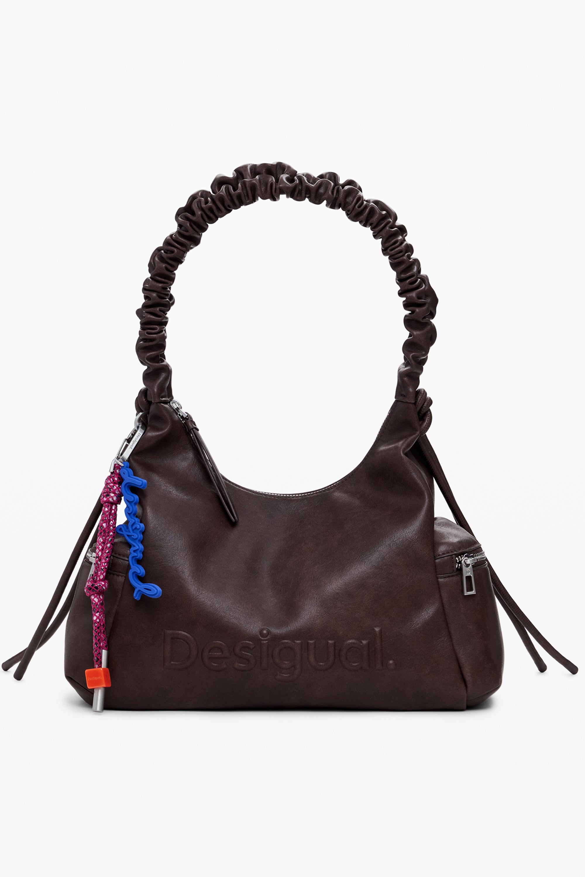 BOLSO MARRÓN DE MUJER DESIGUAL 