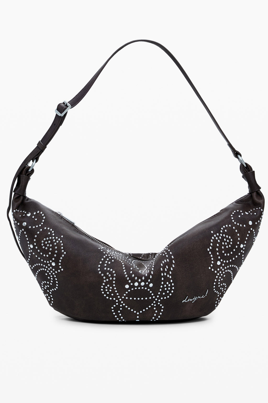 BOLSO MARRÓN DE MUJER DESIGUAL 