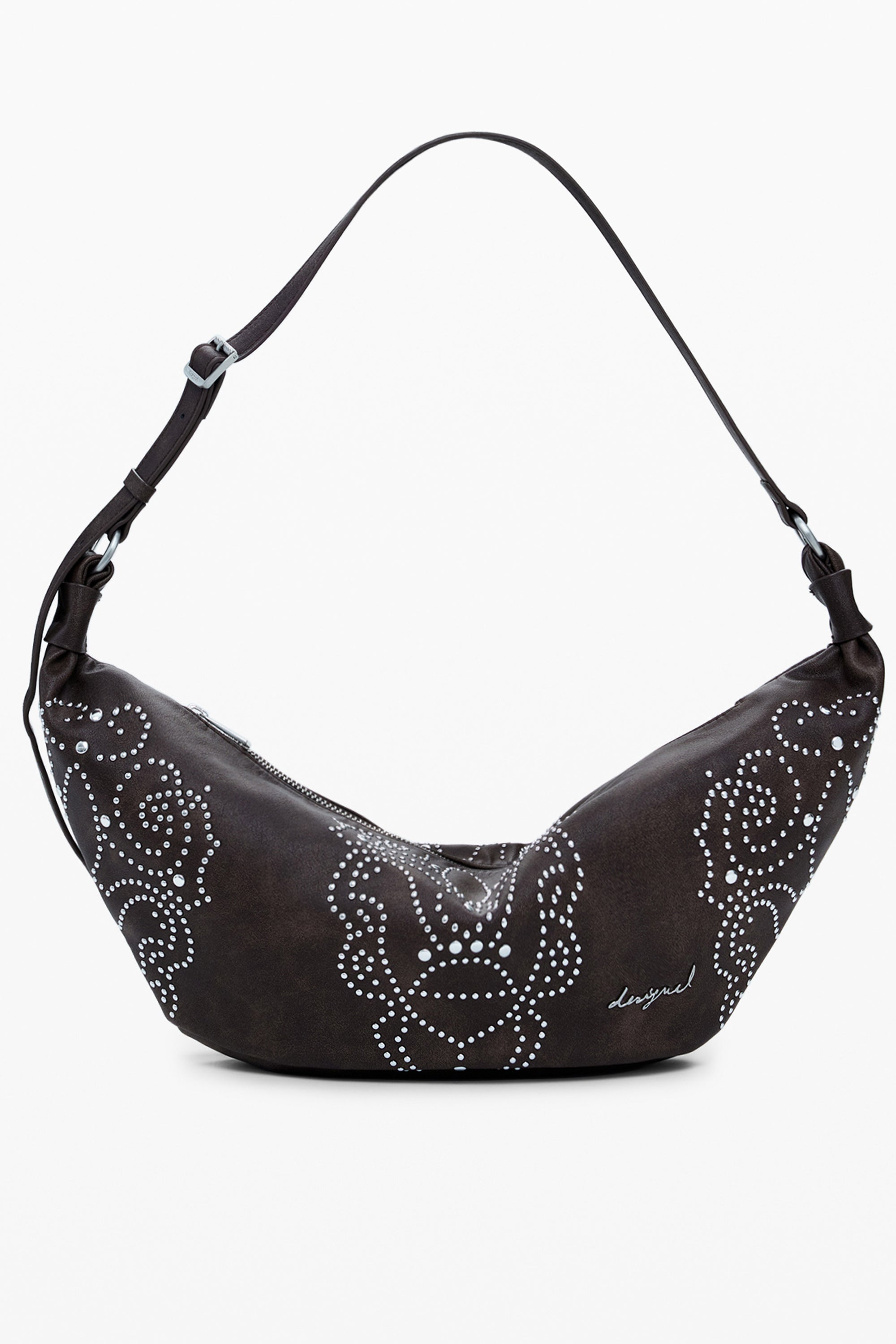 BOLSO MARRÓN DE MUJER DESIGUAL 