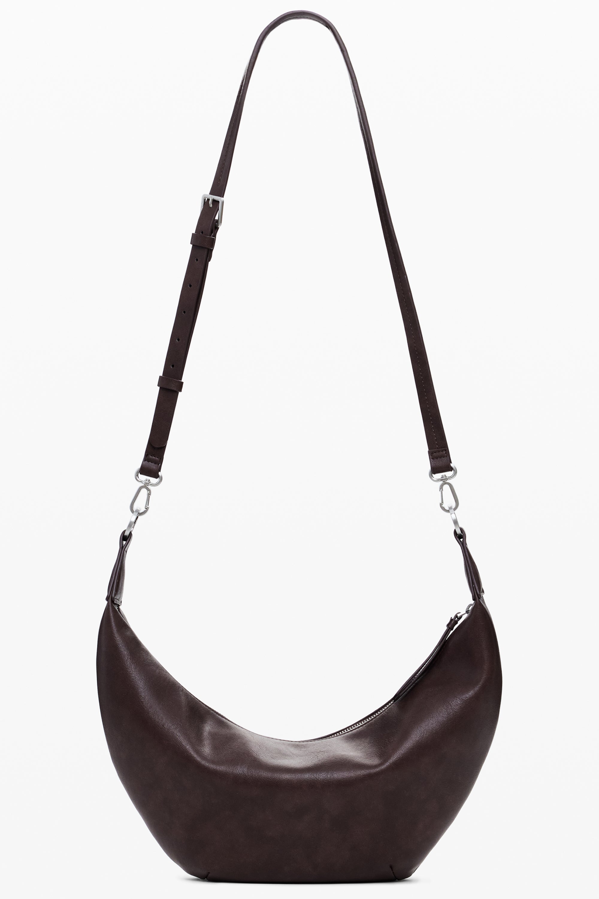 BOLSO MARRÓN DE MUJER DESIGUAL 