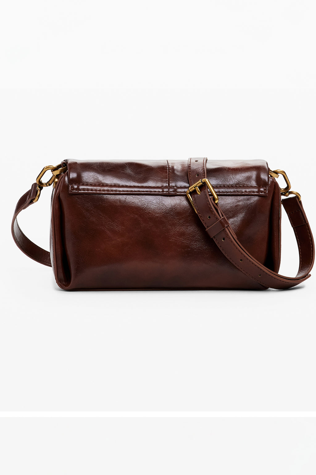 BOLSO MARRÓN DE MUJER DESIGUAL 